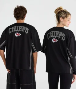 Kansas City Chiefs Striped Mesh Top
