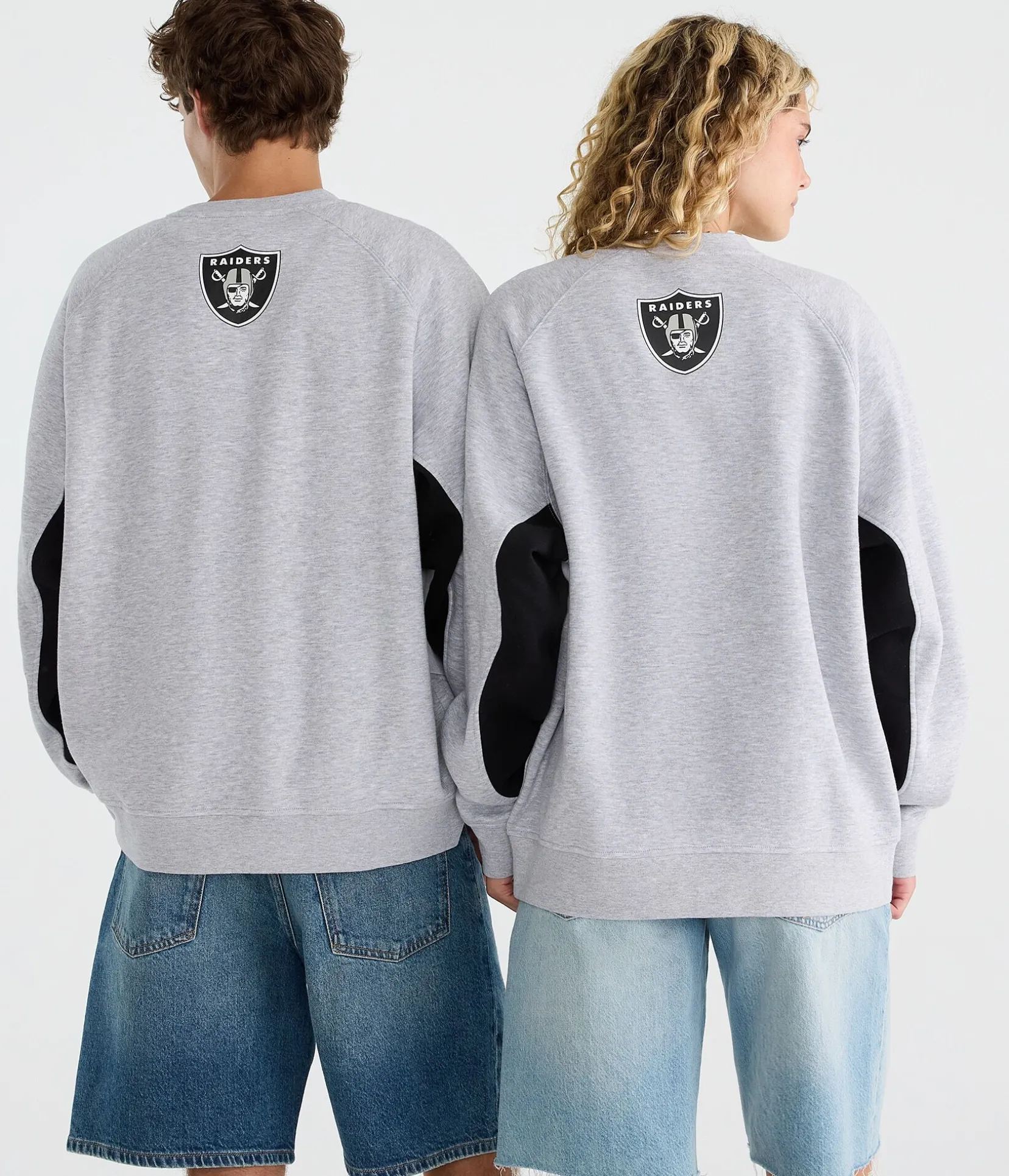Las Vegas Raiders Colorblock Crew Sweatshirt