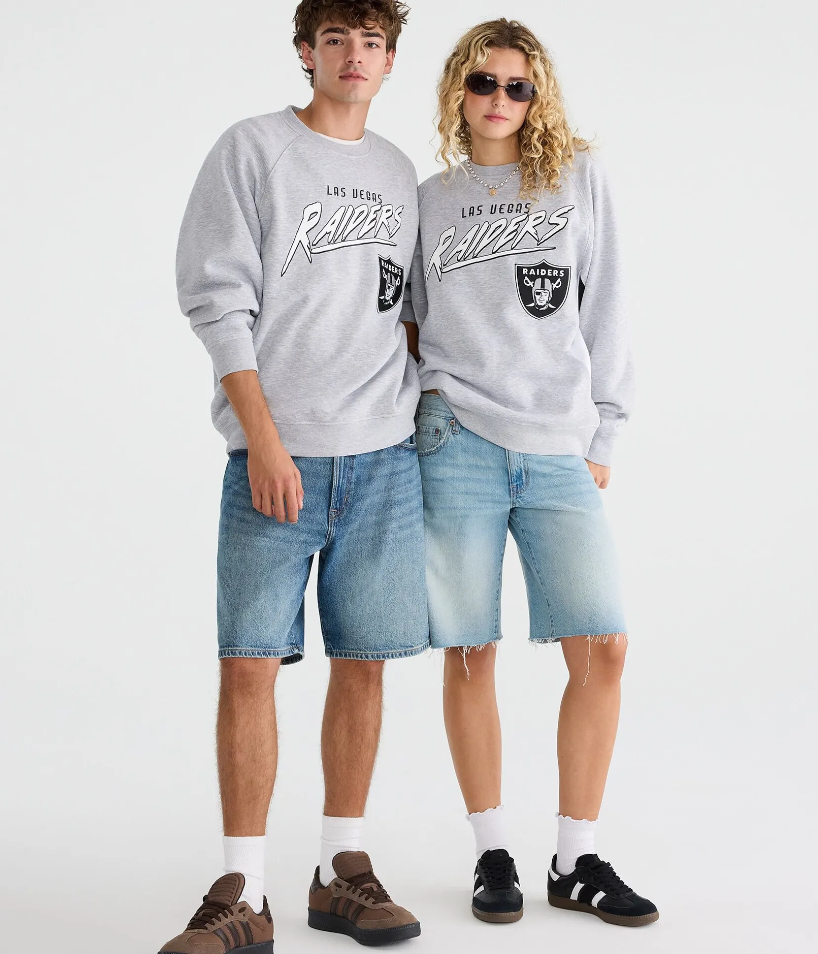 Las Vegas Raiders Colorblock Crew Sweatshirt