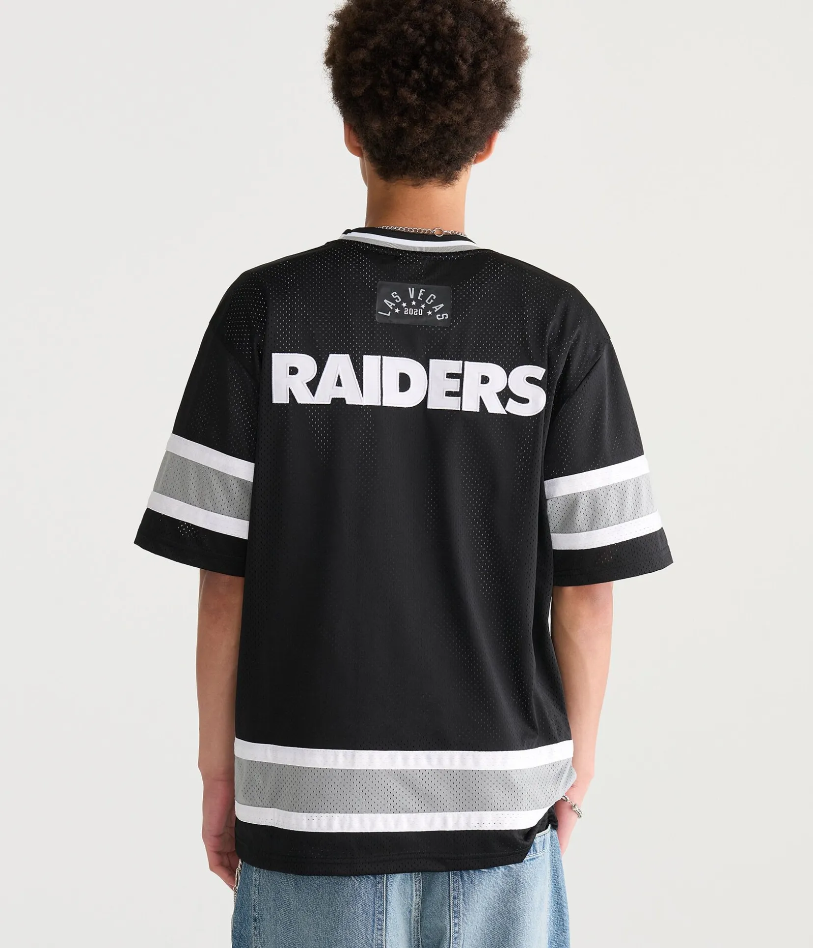 Las Vegas Raiders Football Mesh Top