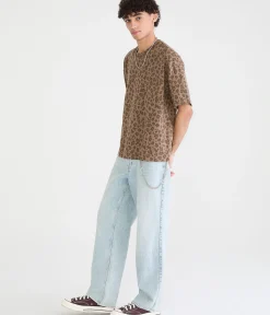 Leopard Print Heavyweight Crew Tee