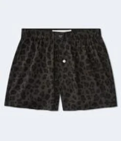 Leopard Print 4" Woven Boxers