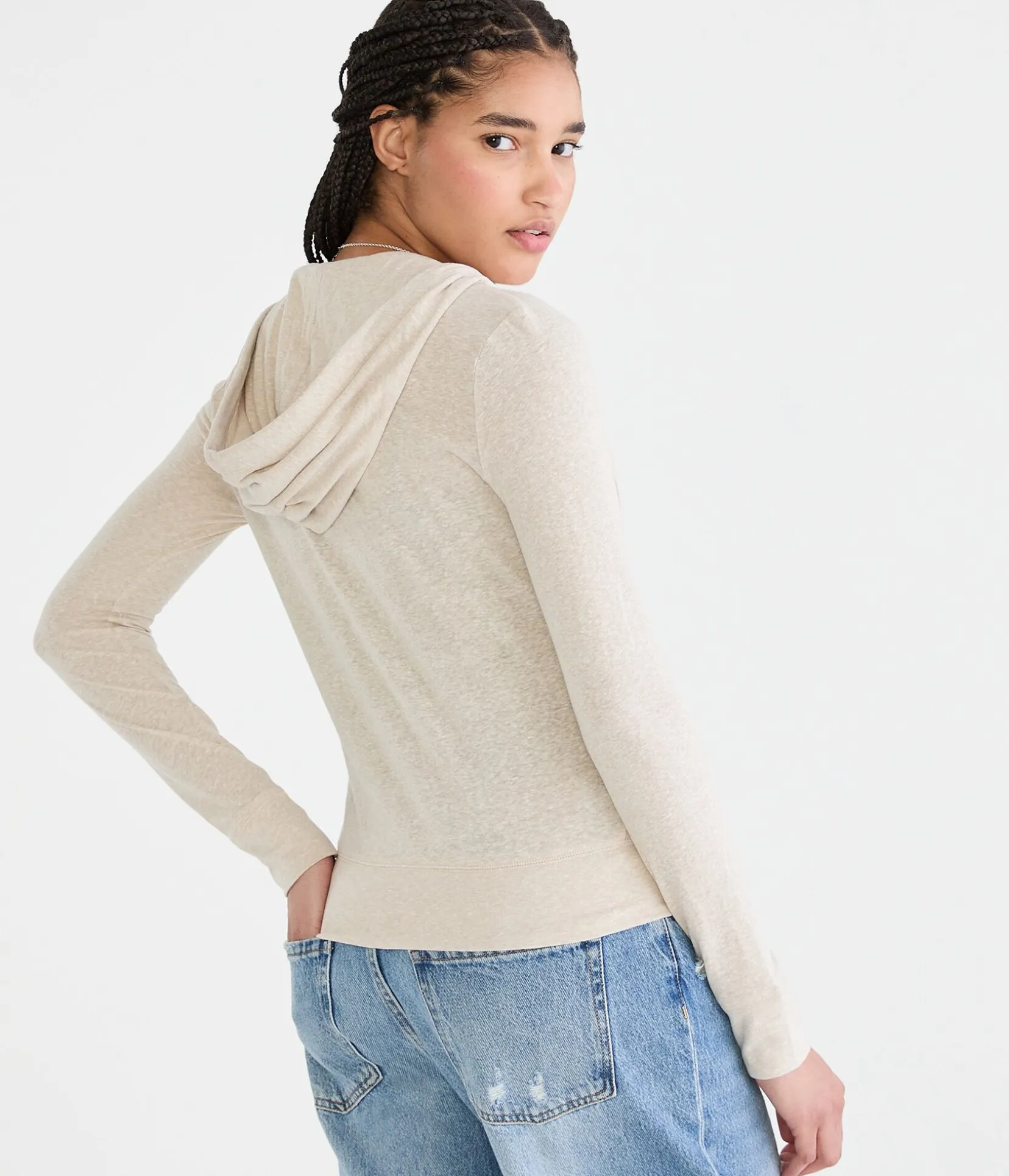 Lightweight Full-Zip Hoodie