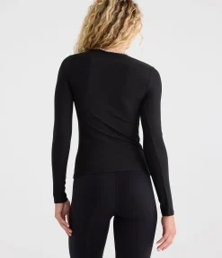 Long Sleeve Buttery Soft Notch-Neck Tee