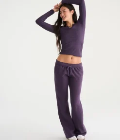 Long Sleeve Buttery Soft Notch-Neck Tee