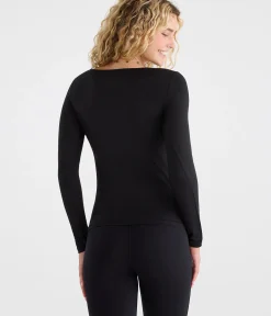 Long Sleeve Buttery Soft Seamless Sweetheart Tee