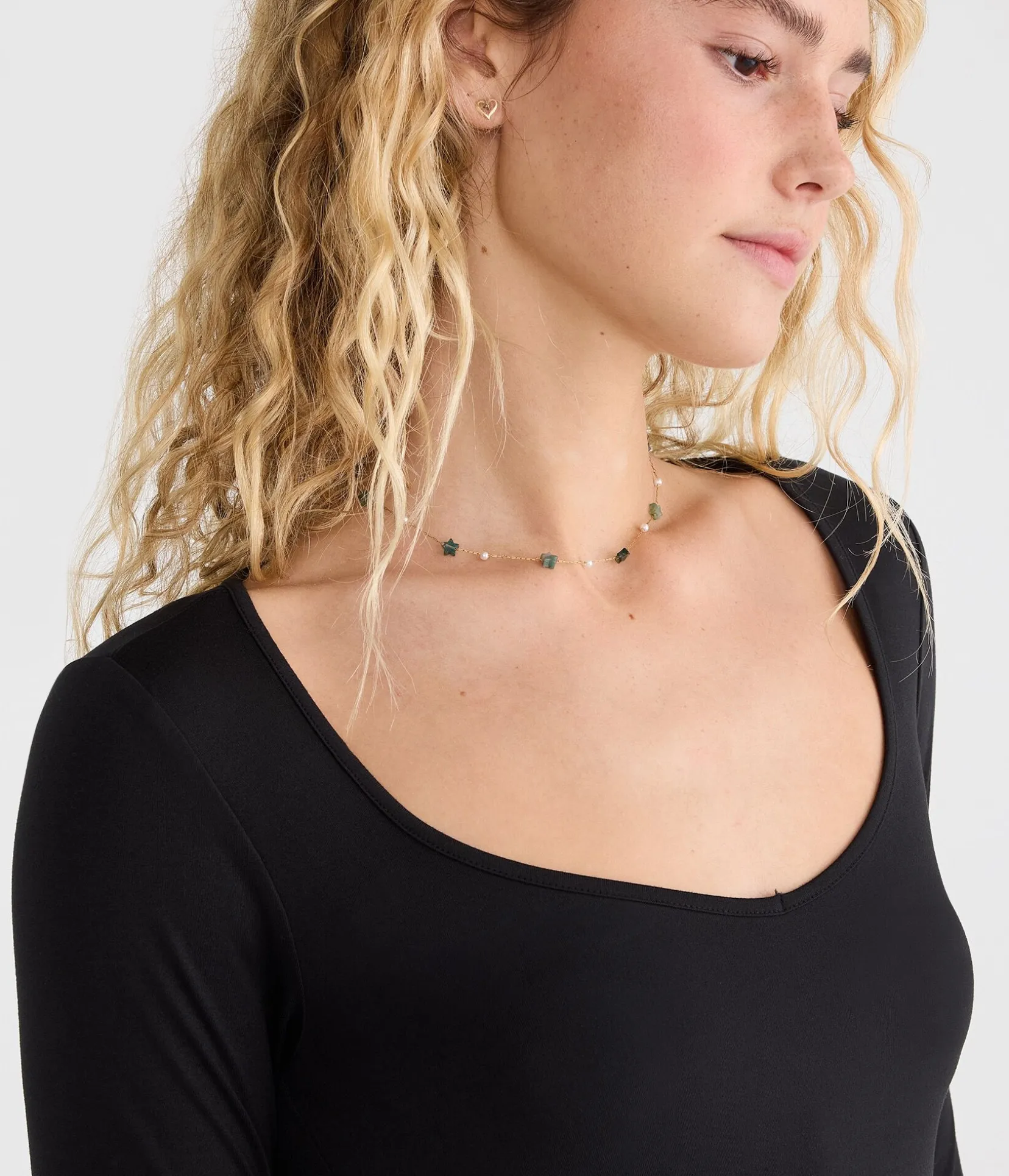 Long Sleeve Buttery Soft Seamless Sweetheart Tee