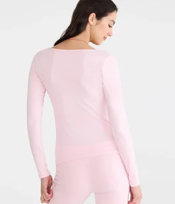 Long Sleeve Buttery Soft Seamless Sweetheart Tee
