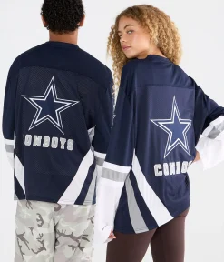 Long Sleeve Dallas Cowboys Mesh Top