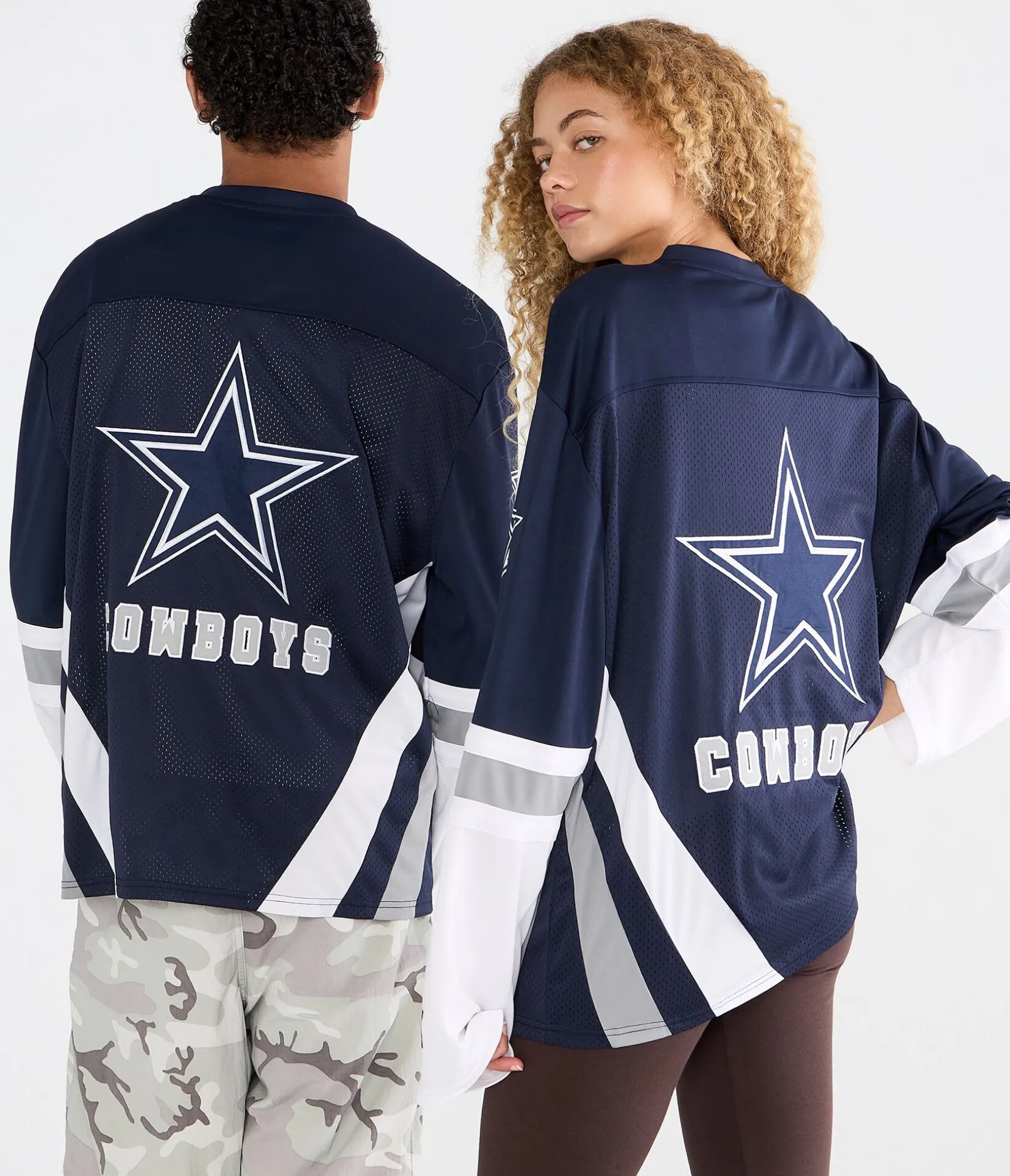 Long Sleeve Dallas Cowboys Mesh Top