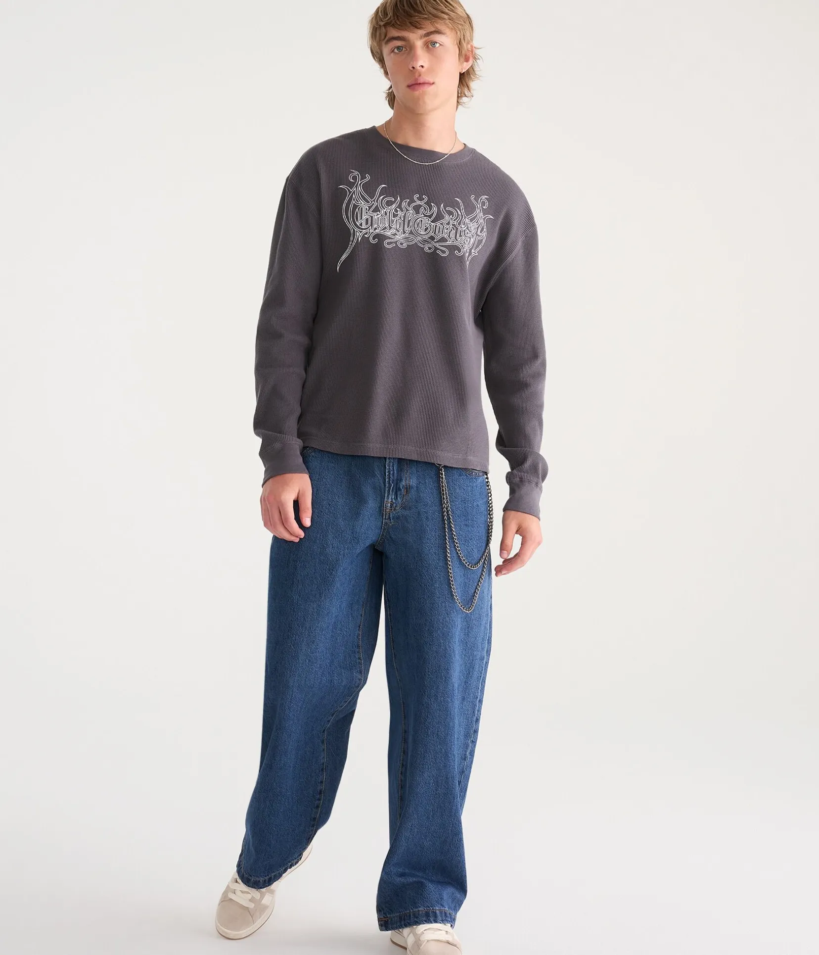 Long Sleeve Gold Coast Graphic Thermal Tee
