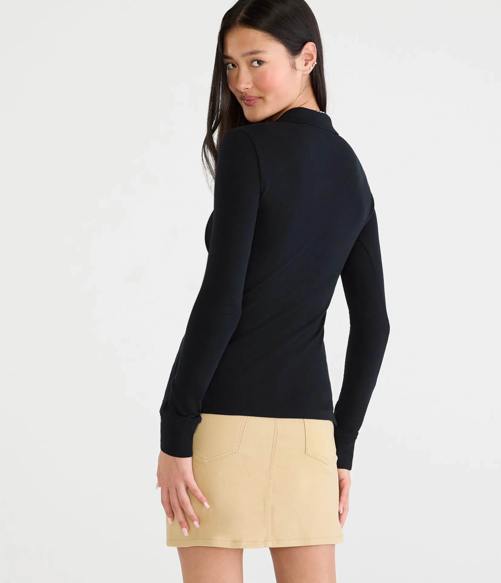 Long Sleeve Uniform Piqué Polo