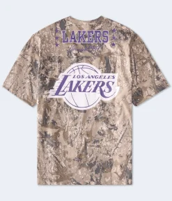 Los Angeles Lakers Camo Relaxed Graphic Tee