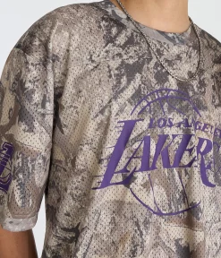 Los Angeles Lakers Forest Camo Mesh Top