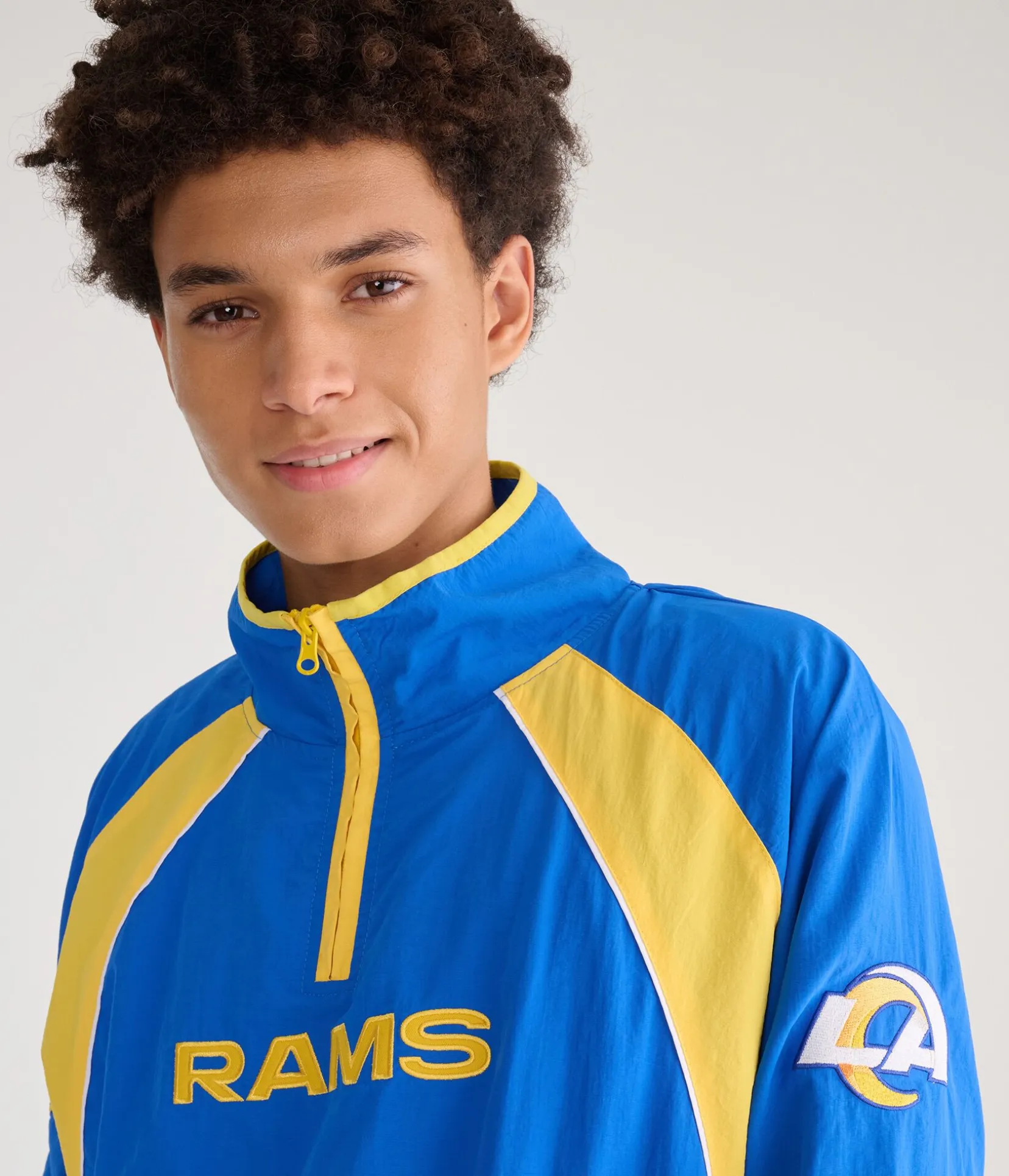 Los Angeles Rams Quarter-Zip Track Jacket