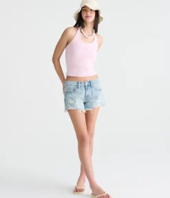 Low-Rise Baggy Denim Shorts 4
