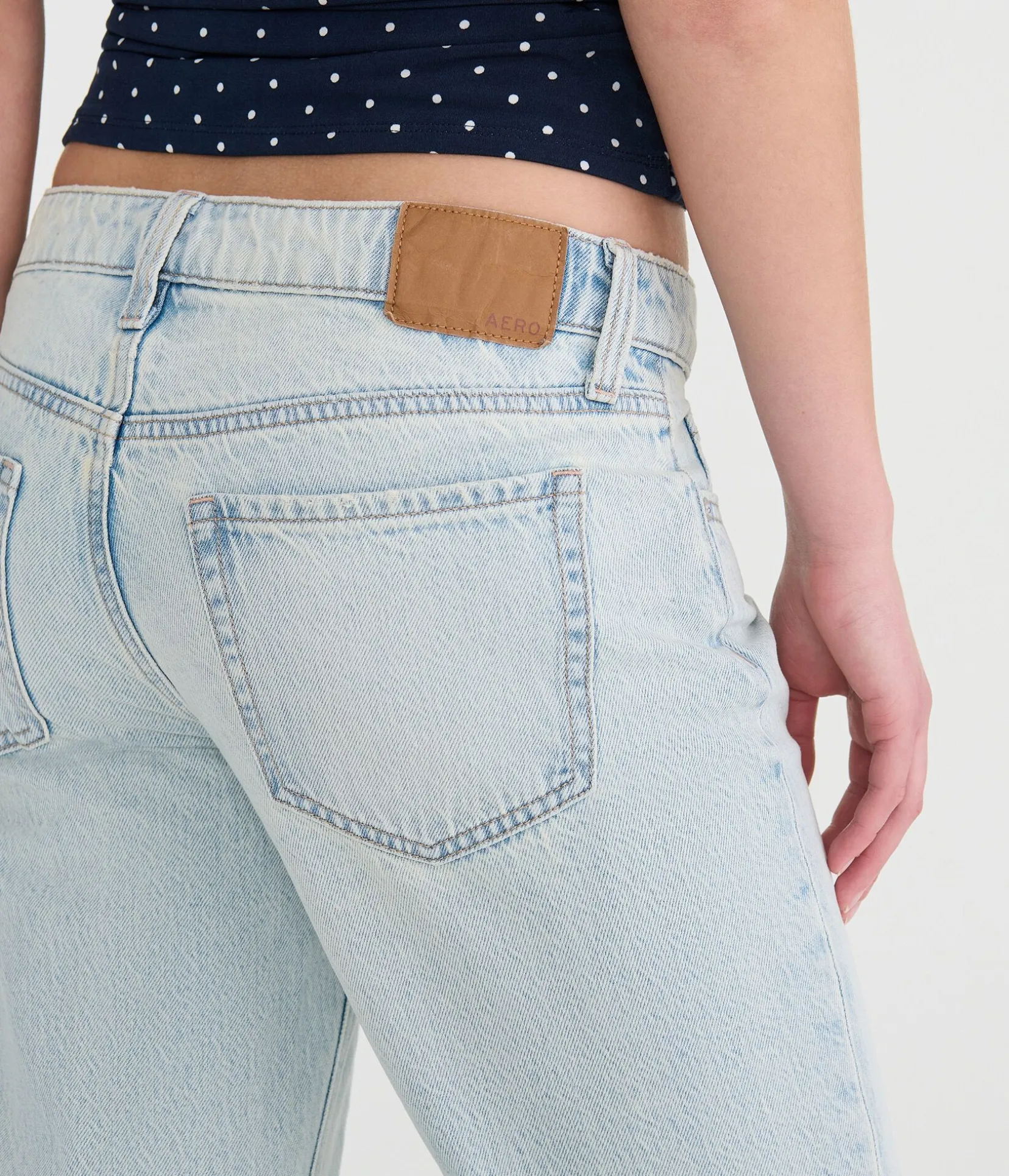 Low-Rise Baggy Flare Jean