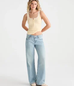 Low-Rise Baggy Wide Leg Jean