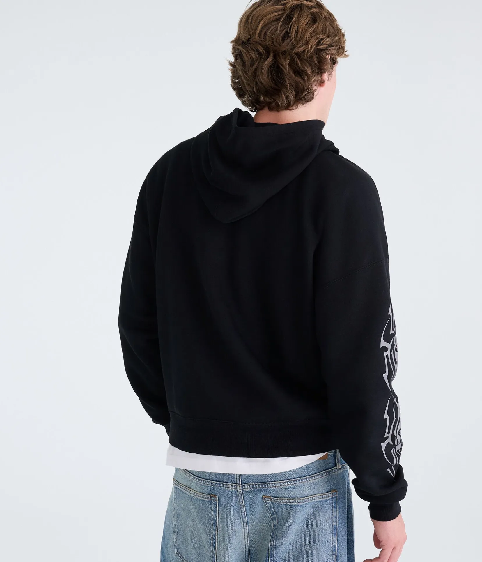 Marvel | Aéropostale Spider-Man Embossed Spider Boxy Pullover Hoodie