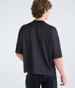 Marvel | Aéropostale Spider-Man V-Neck Boxy Mesh Jersey
