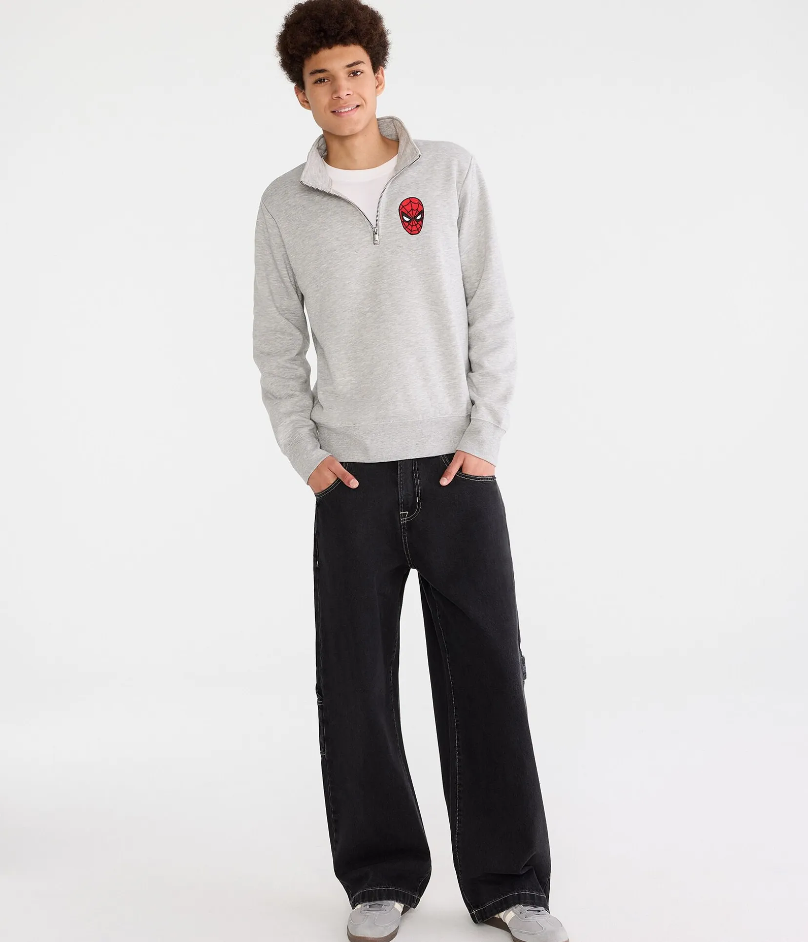 Marvel | Aéropostale Spider-Man Fleece Quarter-Zip Sweatshirt