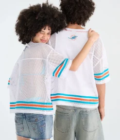 Miami Dolphins Boxy Mesh Top