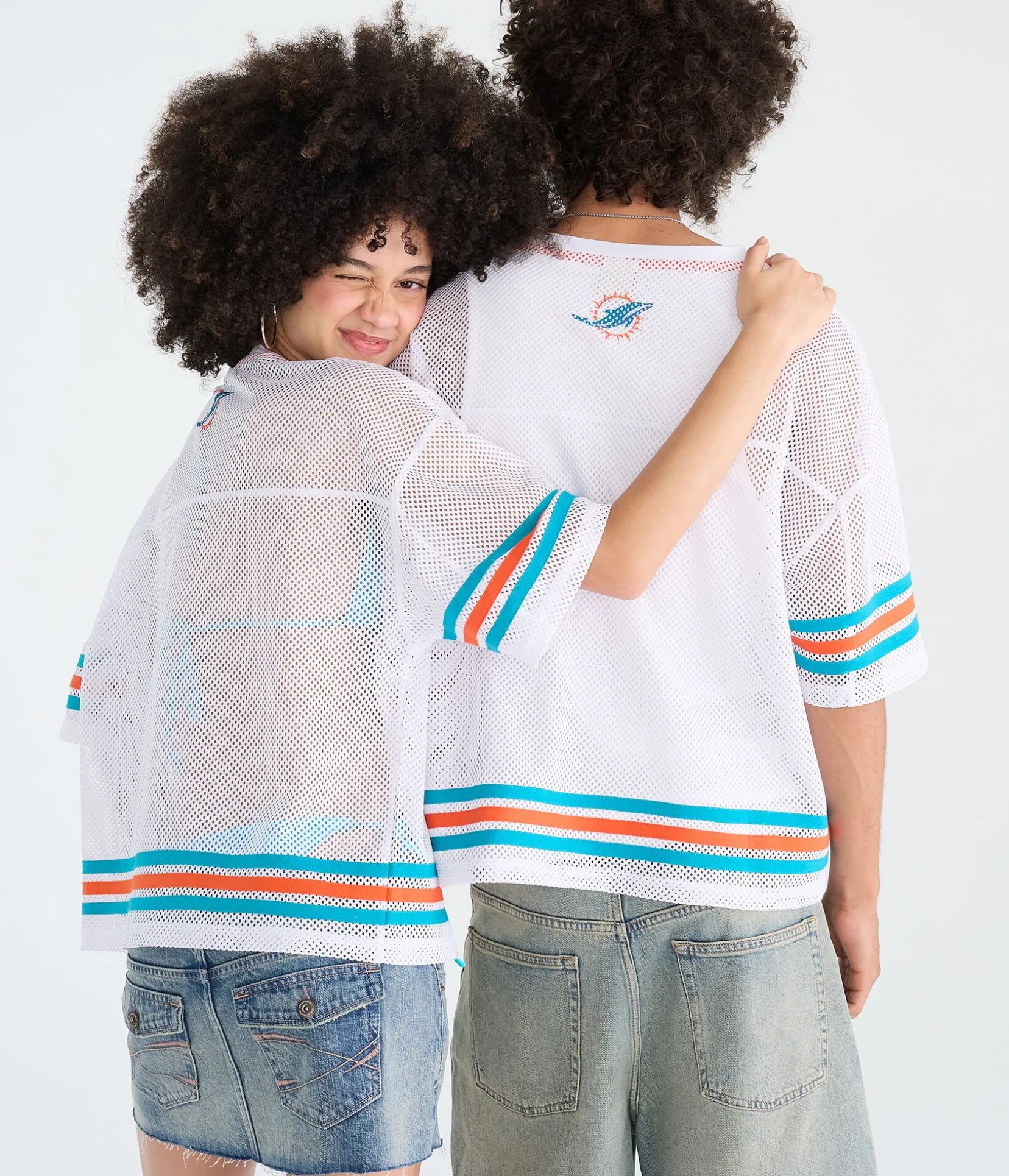Miami Dolphins Boxy Mesh Top