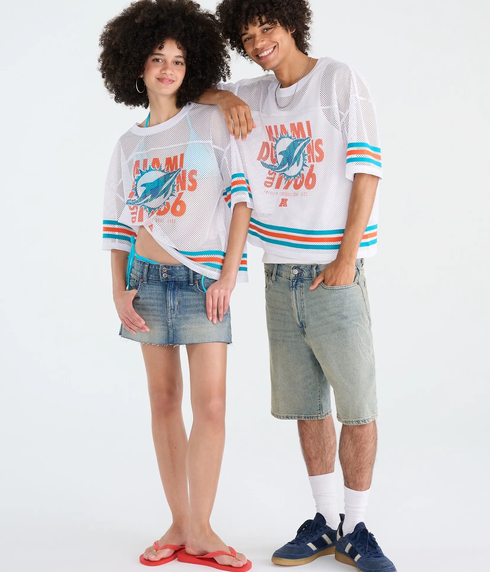 Miami Dolphins Boxy Mesh Top