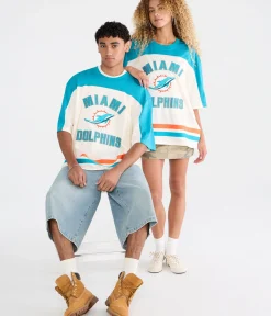 Miami Dolphins Colorblock Mesh Top