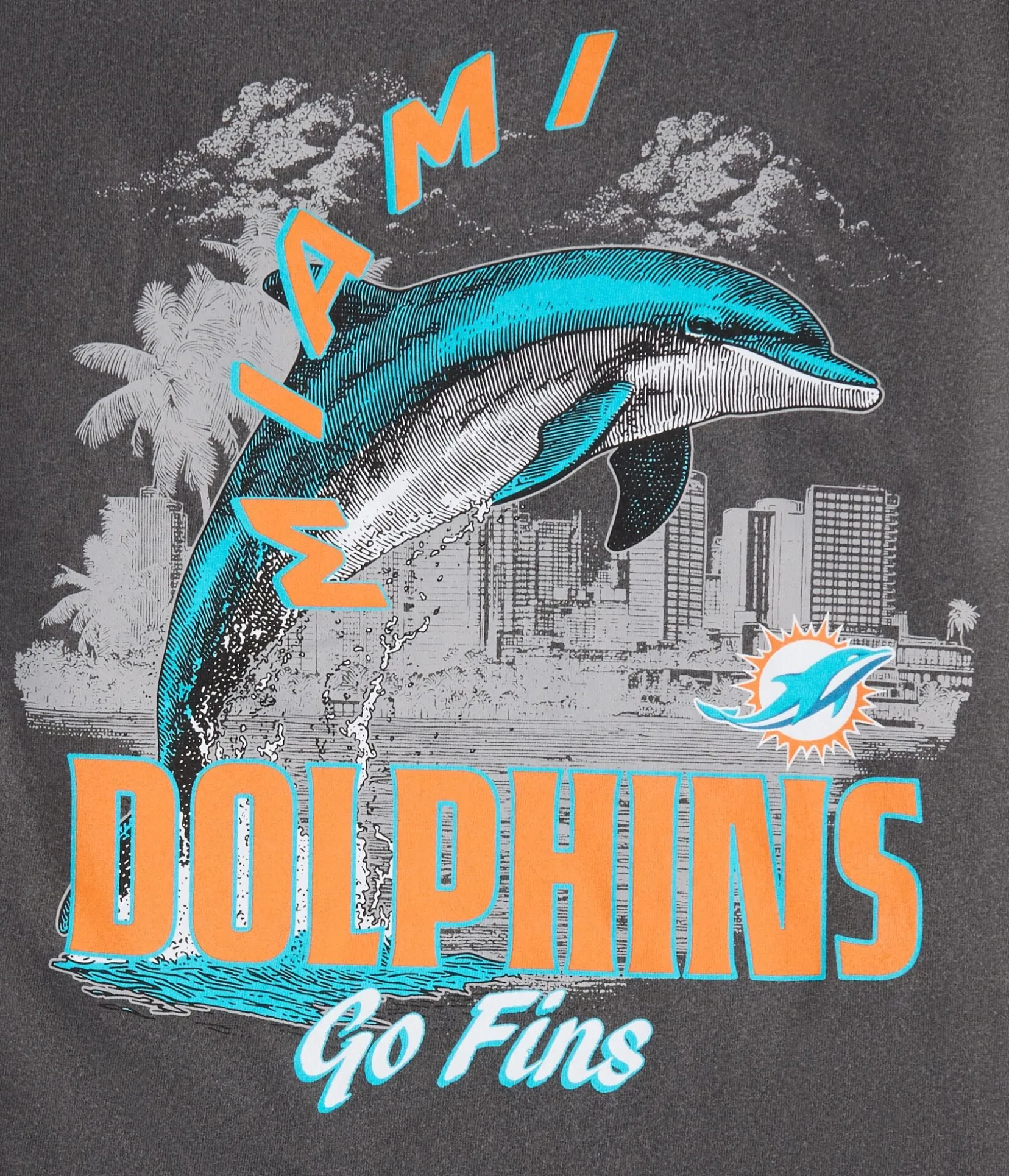 Miami Dolphins Mascot Relaxed Graphic Tee