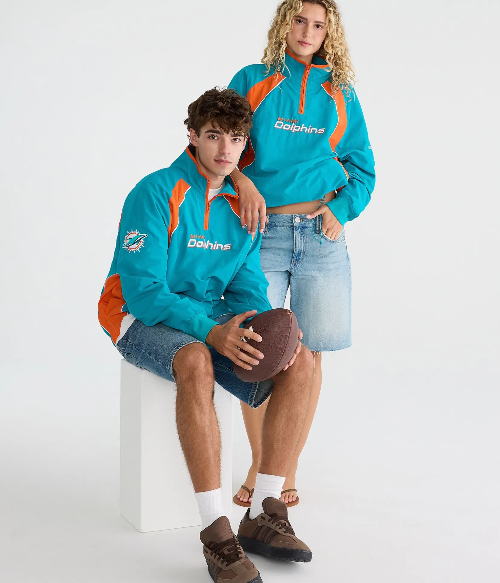 Miami Dolphins Quarter-Zip Track Jacket