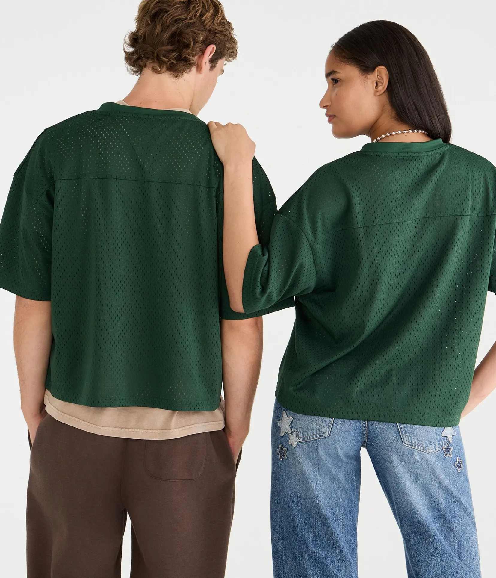 Miami Hurricanes Boxy Mesh V-Neck Top