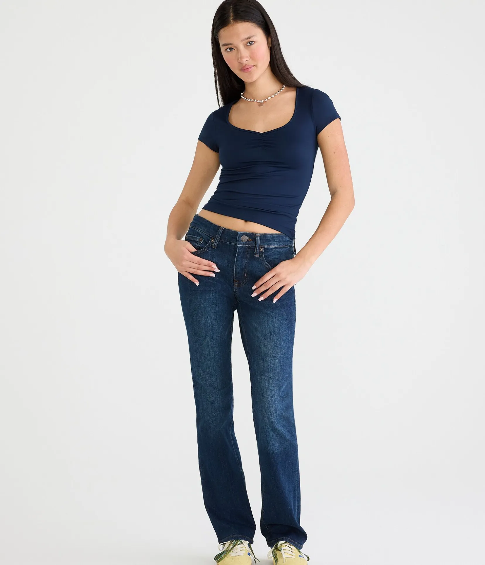 Mid-Rise Bootcut Jean