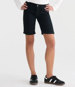 Mid-Rise Uniform Bermuda Shorts
