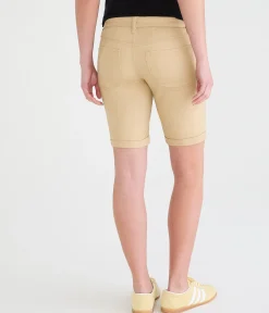 Mid-Rise Uniform Bermuda Shorts