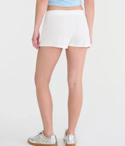 Mid-Rise Waffle Shorts
