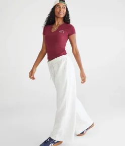 Mid-Rise Wide Leg Sweatpants