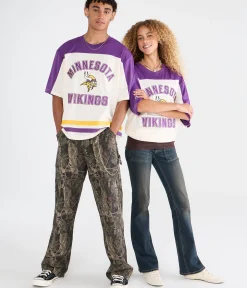 Minnesota Vikings Colorblock Mesh Top