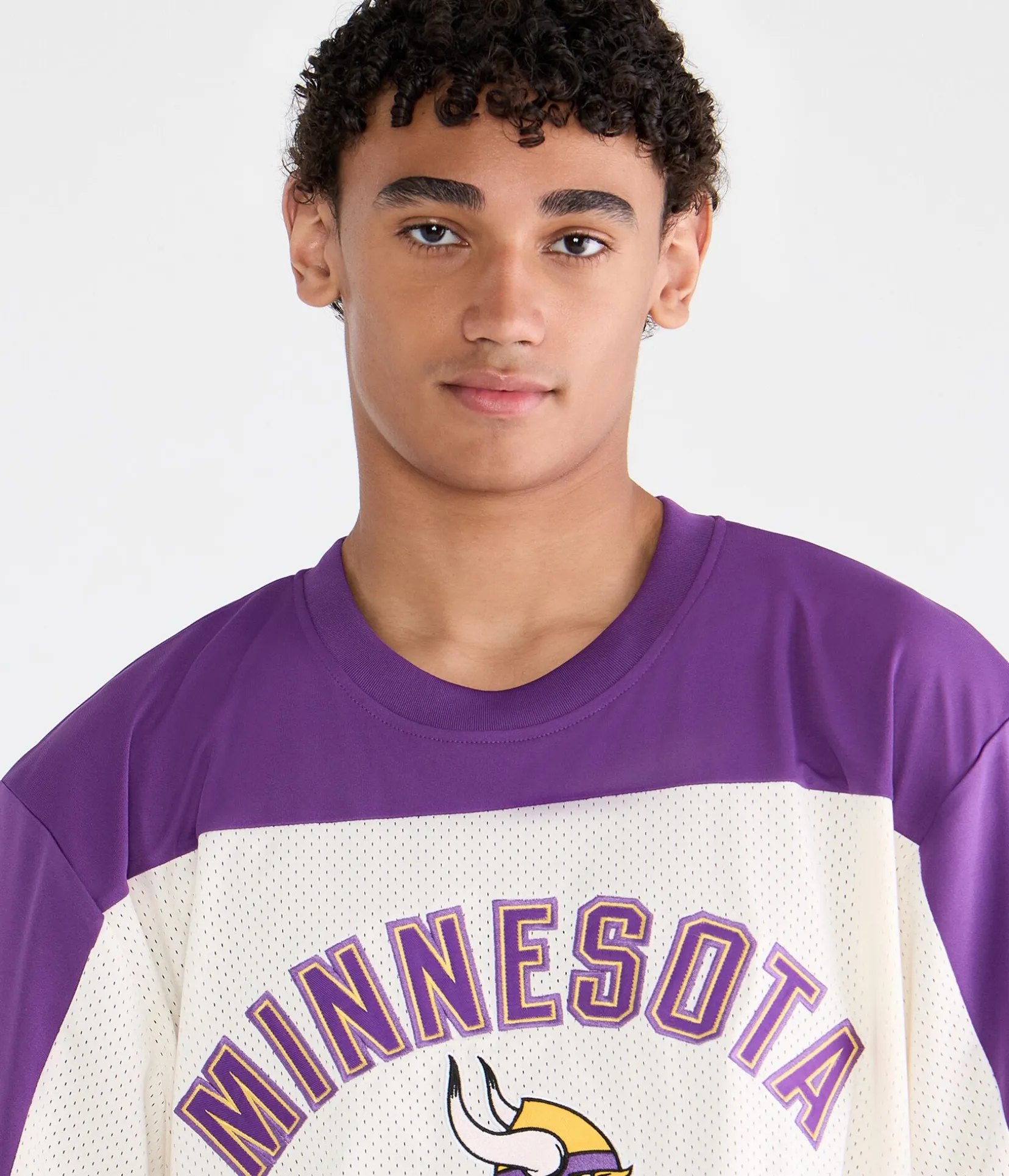 Minnesota Vikings Colorblock Mesh Top