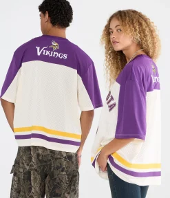 Minnesota Vikings Colorblock Mesh Top