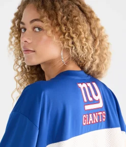 New York Giants Colorblock Mesh Top