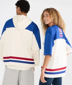 New York Giants Colorblock Mesh Top