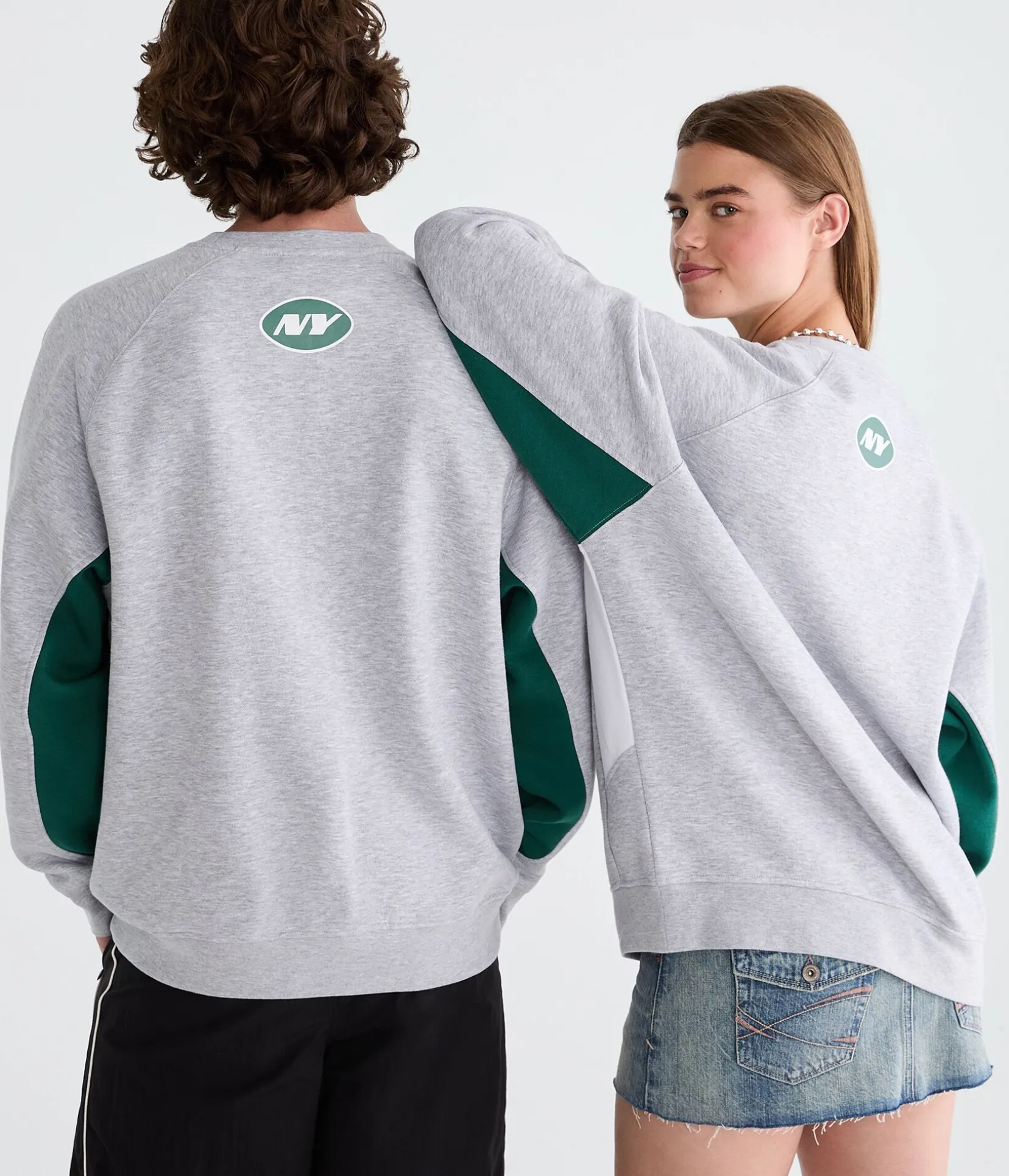New York Jets Colorblock Crew Sweatshirt