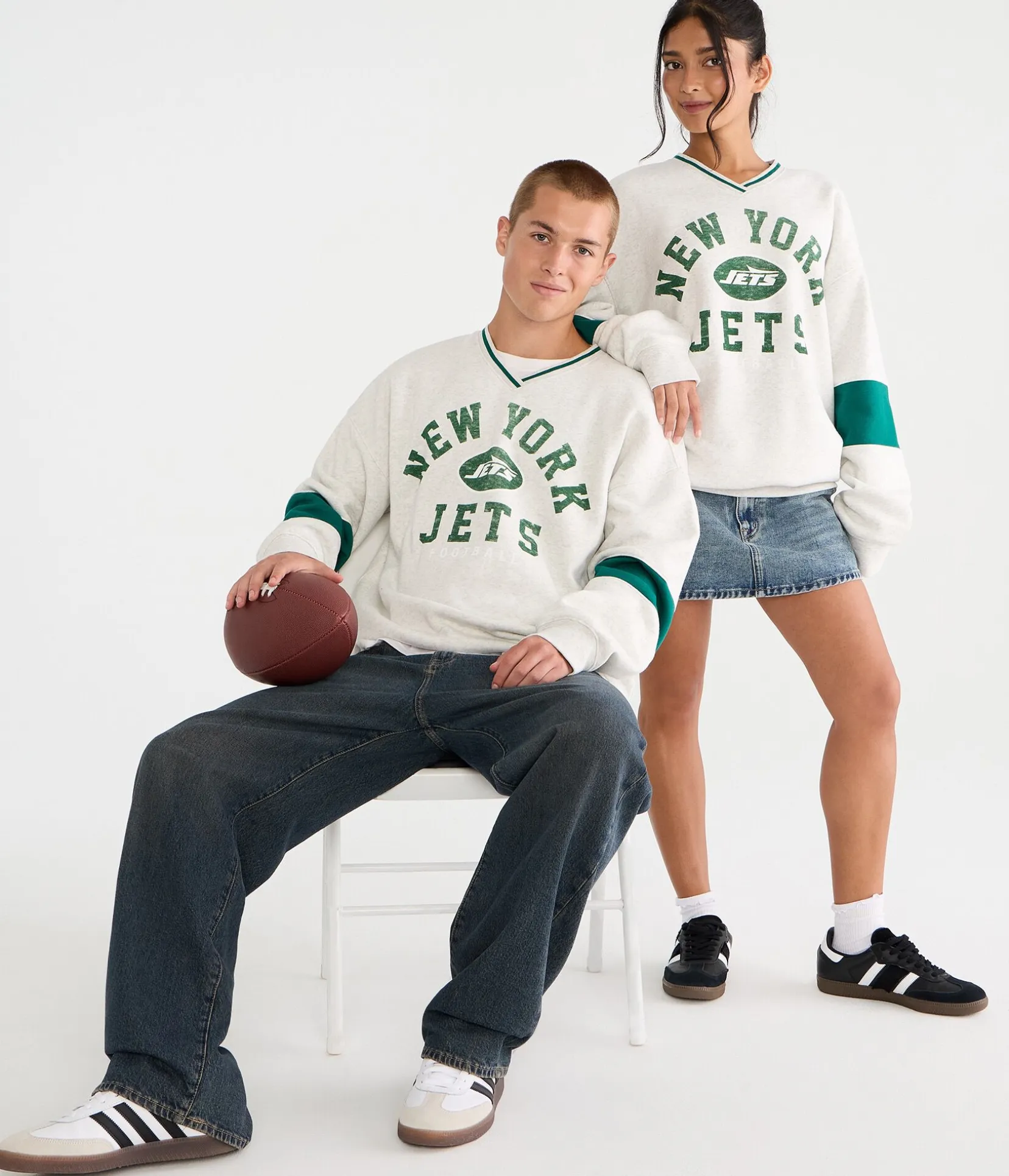 New York Jets V-Neck Sweatshirt