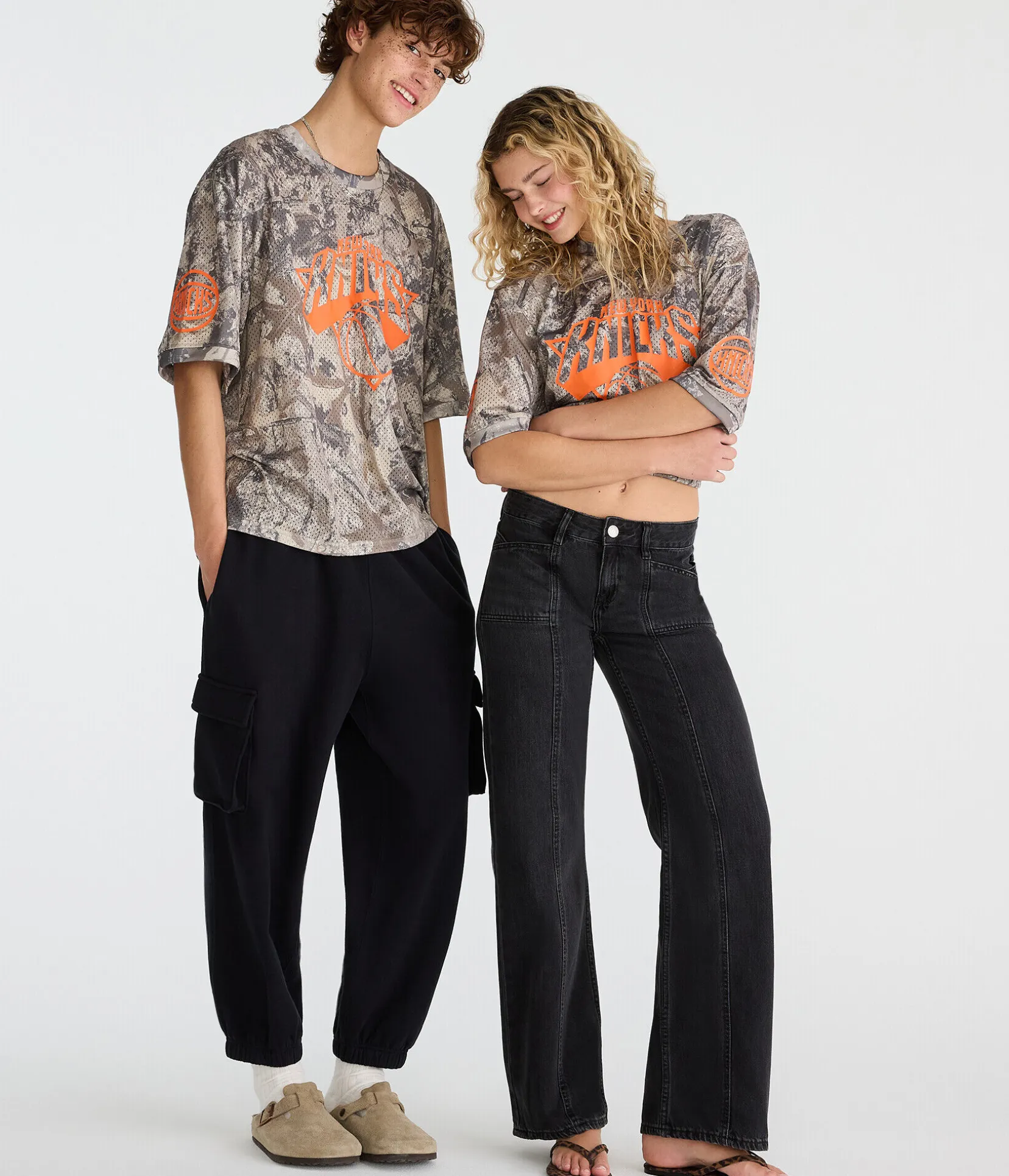 New York Knicks Forest Camo Mesh Top