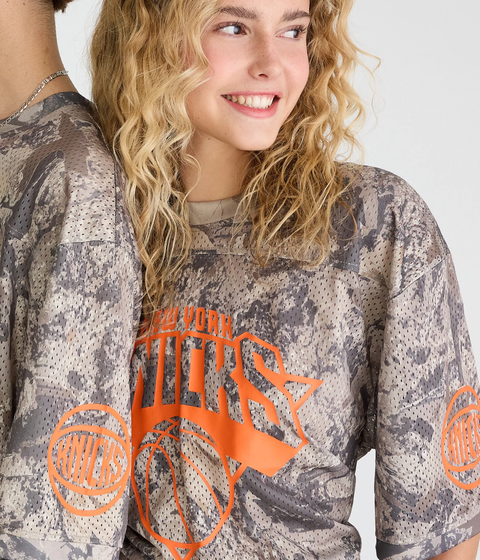 New York Knicks Forest Camo Mesh Top