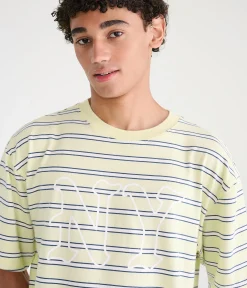 NY Striped Heavyweight Boxy Graphic Tee