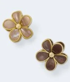 Outlined Flower Claw Hair Clip 2-Pack