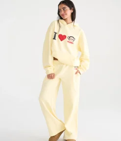 Paul Frank I Heart Julius High-Rise Wide Leg Sweatpants