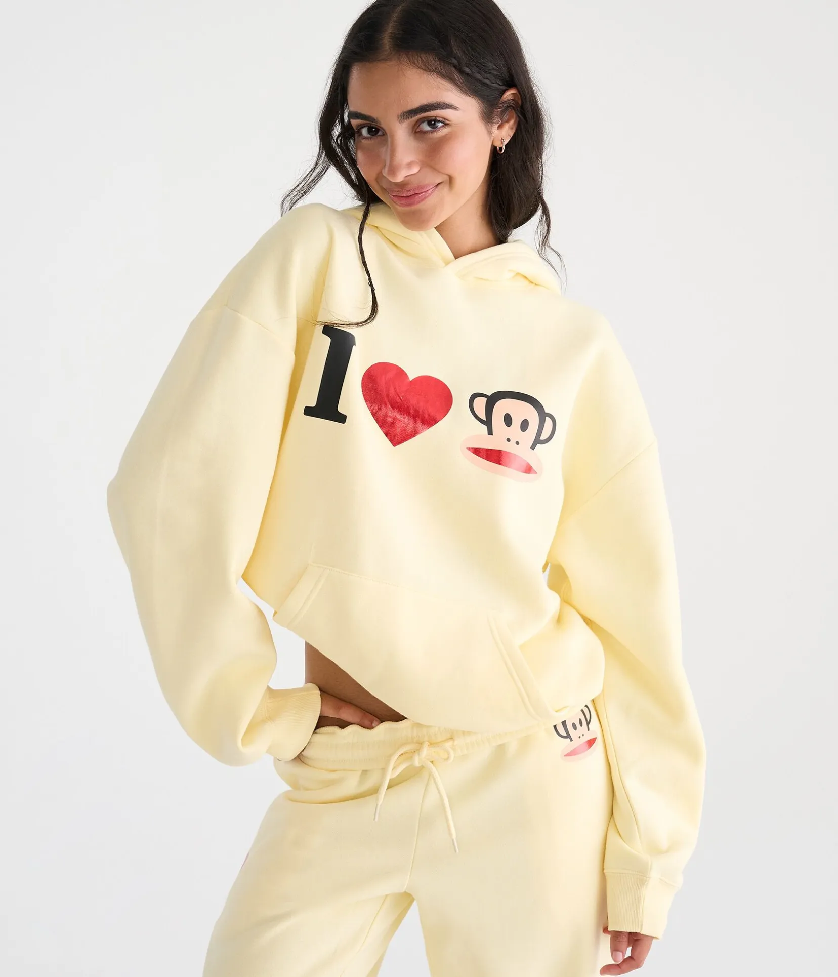 Paul Frank I Heart Julius Oversized Pullover Hoodie
